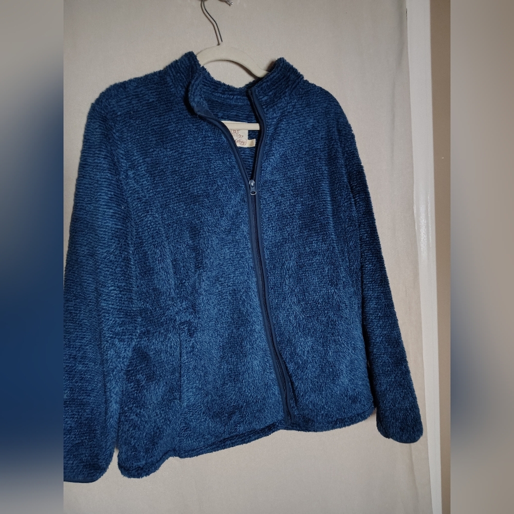 Blue zip through jacket